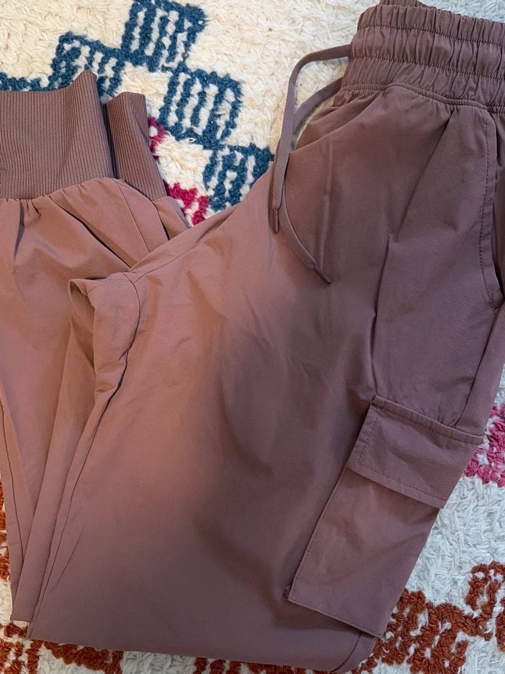 90 Degree By Reflex Mauve Cargo Track Joggers